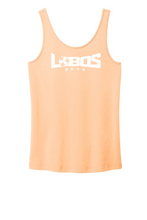 Load image into Gallery viewer, LOBOS RUSH Ladies Beach Wash® TANK - WHITE PRINT - 6 COLOR OPTIONS