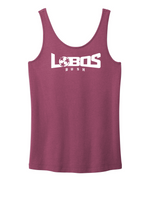 Load image into Gallery viewer, LOBOS RUSH Ladies Beach Wash® TANK - WHITE PRINT - 6 COLOR OPTIONS