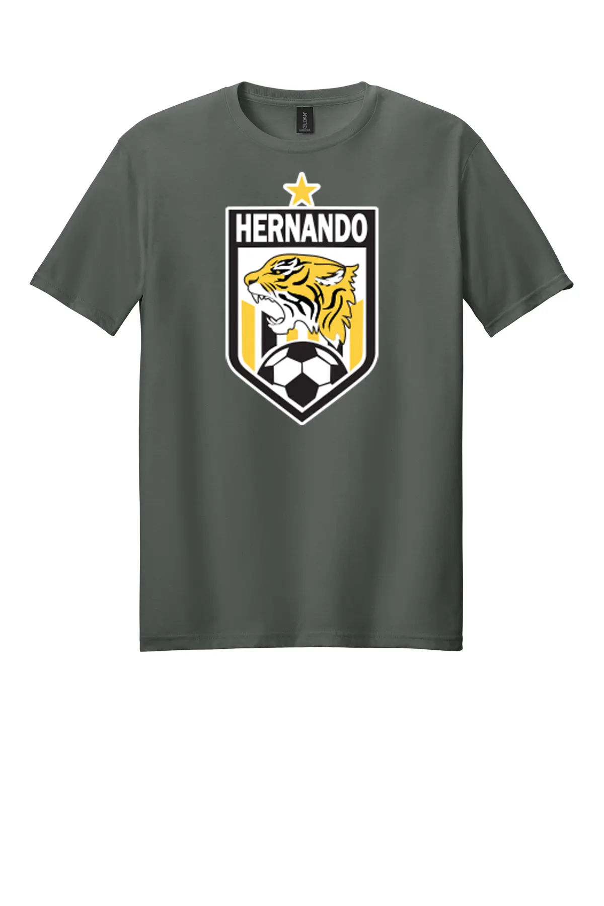 Hernando Soccer Crest Tee - Gildan Softstyle - 7 Color Options PrinthouseOB