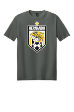 Load image into Gallery viewer, Hernando Soccer Crest Tee - Gildan Softstyle - 7 Color Options