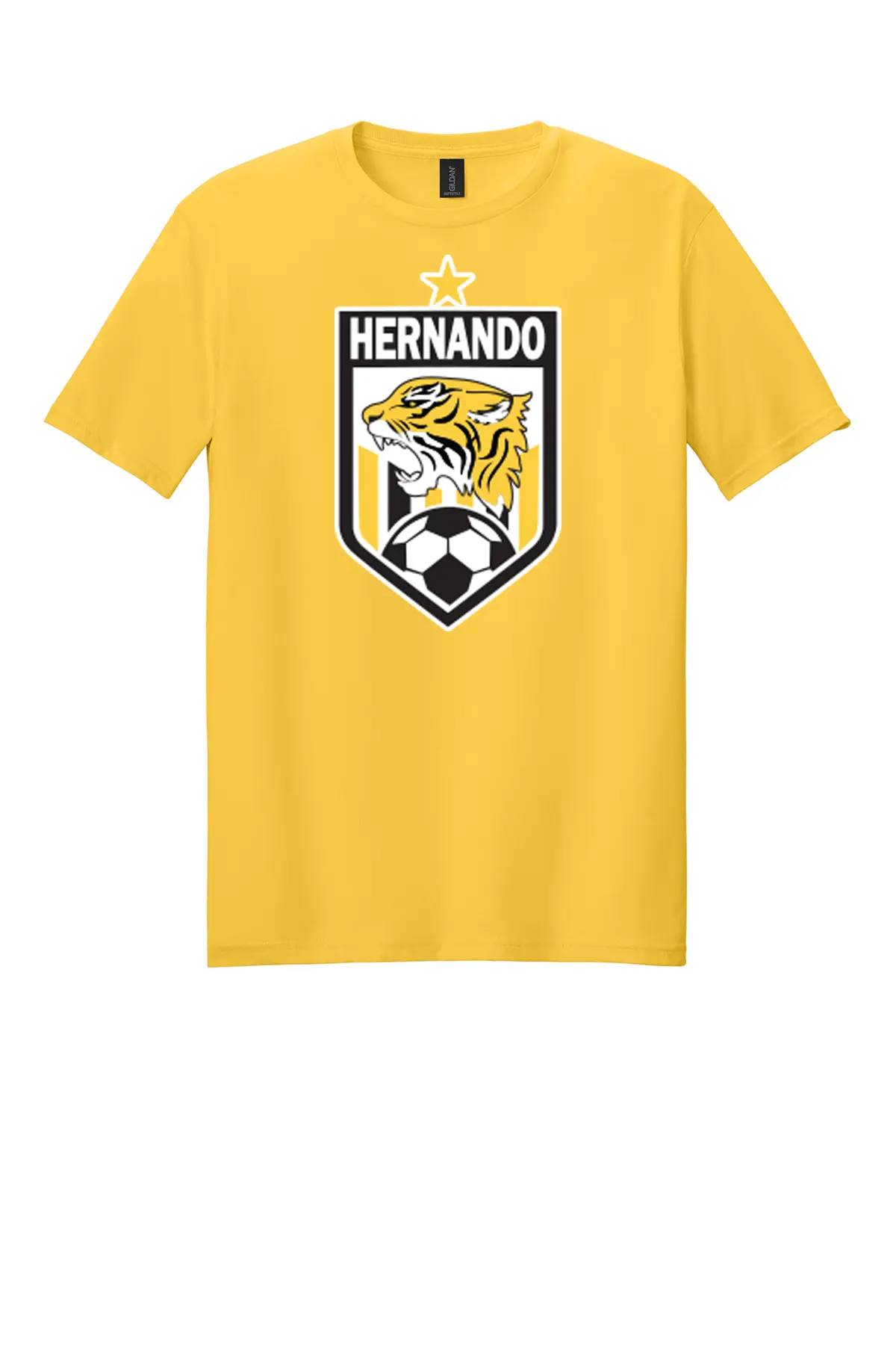Hernando Soccer Crest Tee - Gildan Softstyle - 7 Color Options PrinthouseOB