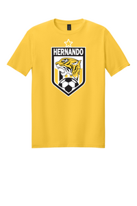 Hernando Soccer Crest Tee - Gildan Softstyle - 7 Color Options