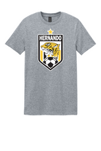 Load image into Gallery viewer, Hernando Soccer Crest Tee - Gildan Softstyle - 7 Color Options