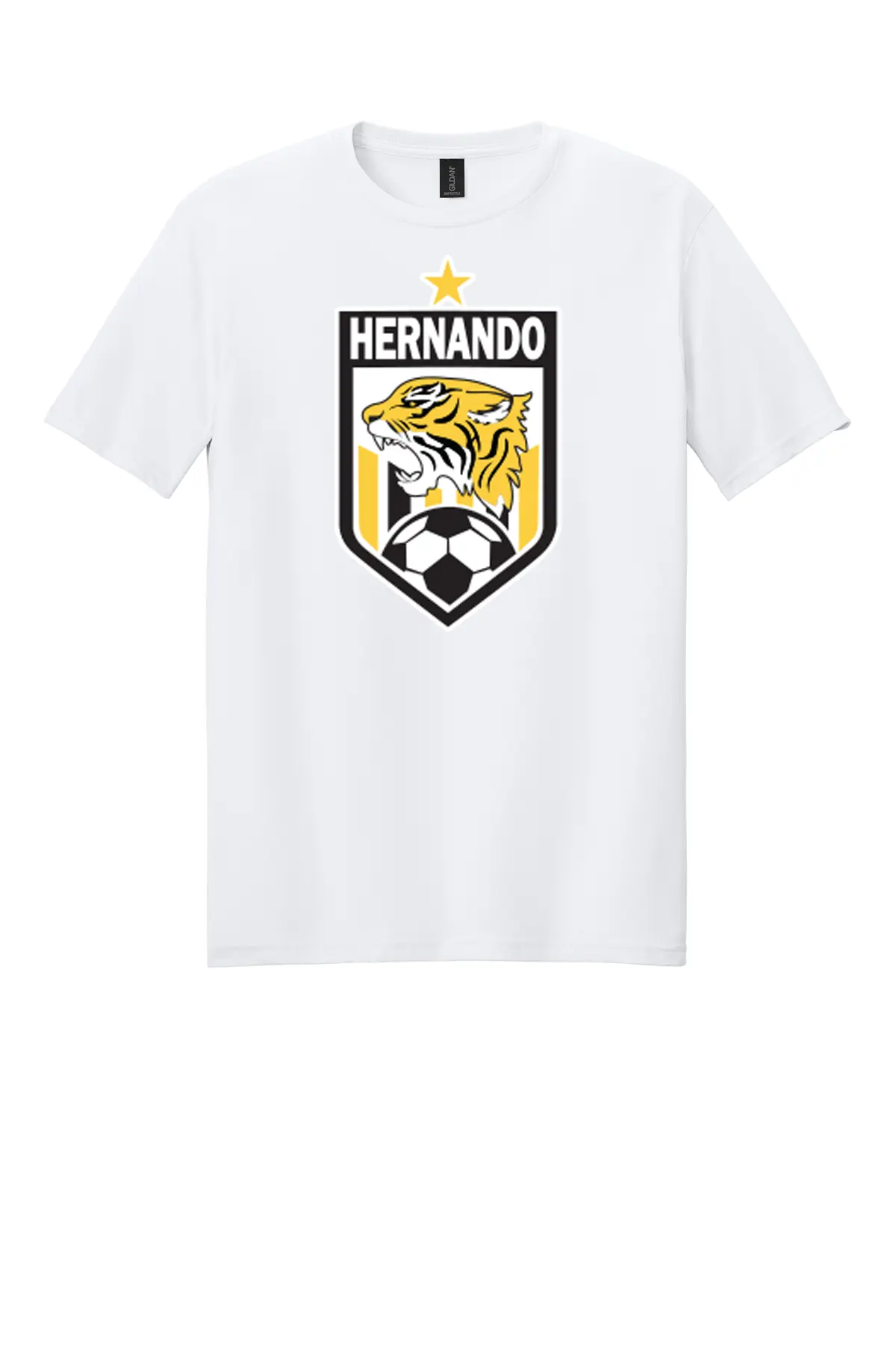 Hernando Soccer Crest Tee - Gildan Softstyle - 7 Color Options PrinthouseOB
