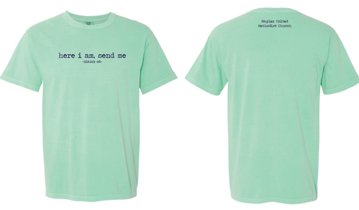 Maples United Methodist Church- 2 Color Options -Comfort Colors® Heavyweight Ring Spun Tee
