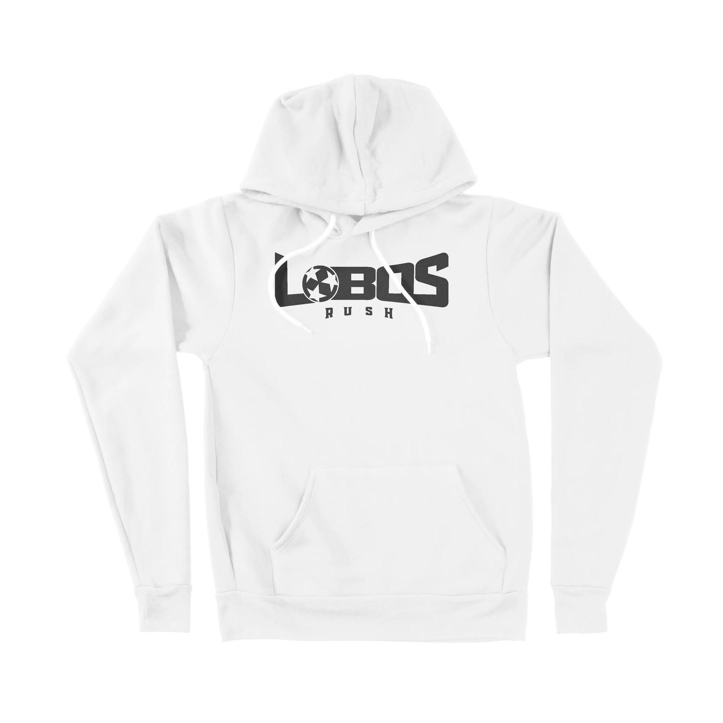 LOBOS RUSH BELLA CANVAS SPONGE FLEECE HOODIE - BLACK PRINT - 3 COLORS PrinthouseOB