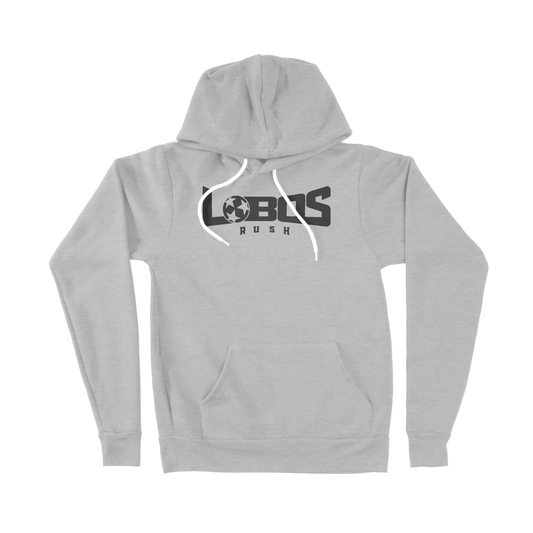 LOBOS RUSH BELLA CANVAS SPONGE FLEECE HOODIE - BLACK PRINT - 3 COLORS PrinthouseOB