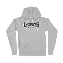 Load image into Gallery viewer, LOBOS RUSH BELLA CANVAS SPONGE FLEECE HOODIE - BLACK PRINT