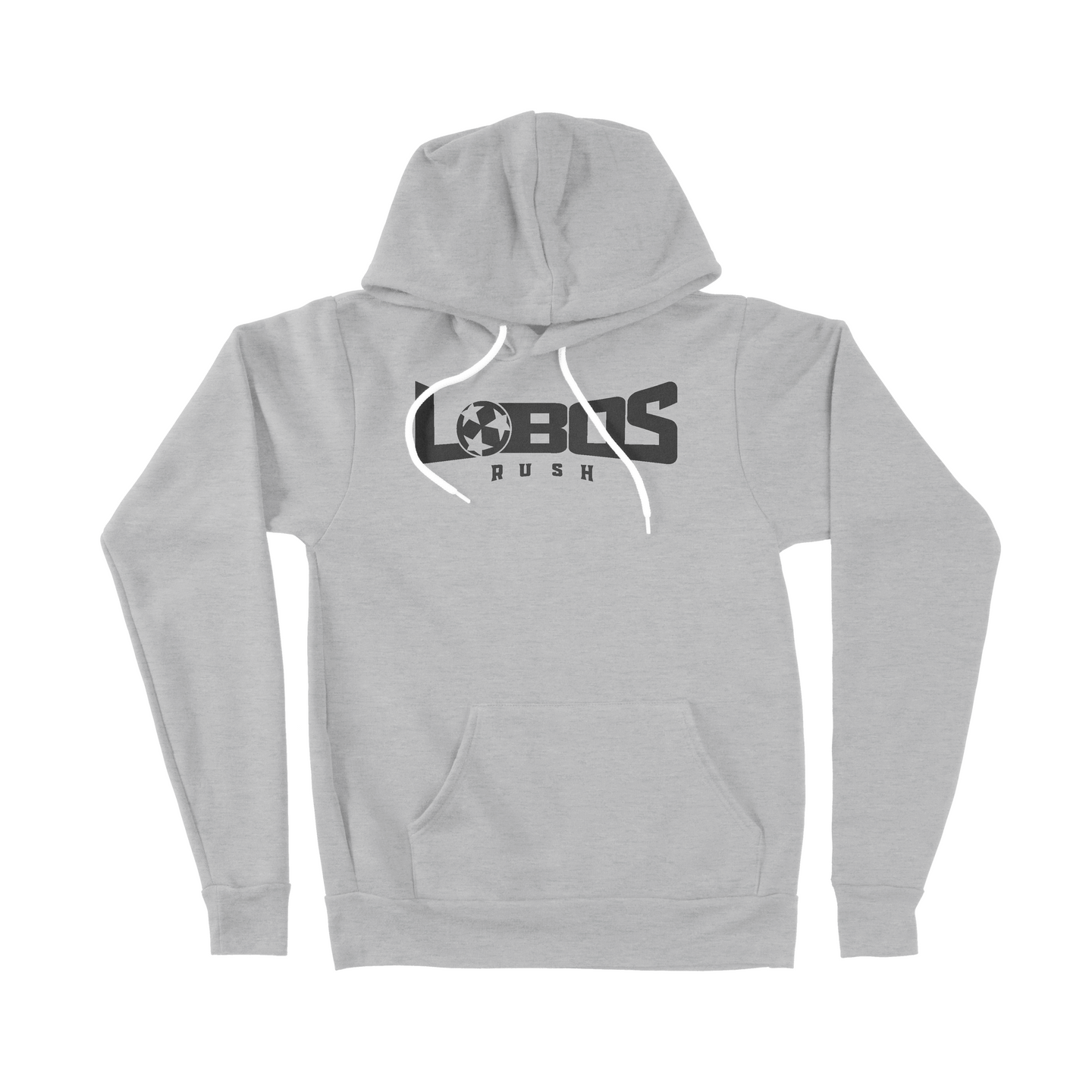 LOBOS RUSH BELLA CANVAS SPONGE FLEECE HOODIE - BLACK PRINT