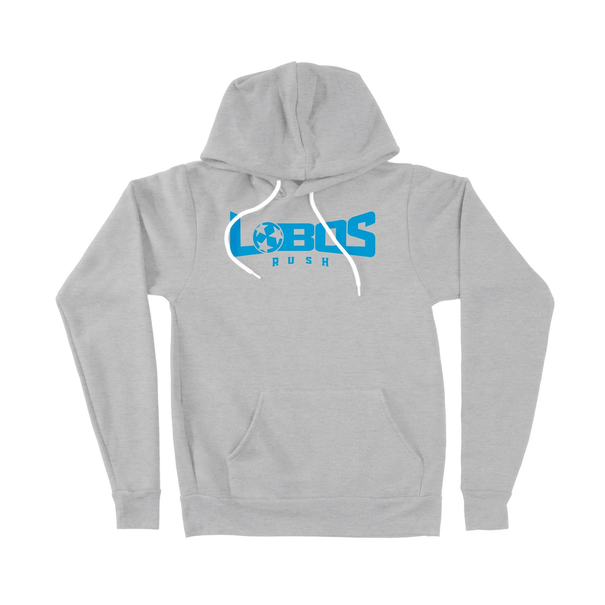LOBOS RUSH BELLA CANVAS SPONGE FLEECE HOODIE - RUSH BLUE PRINT - 7 COLOR OPTIONS PrinthouseOB