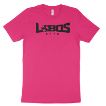 Load image into Gallery viewer, LOBOS RUSH BELLA TEE - BLACK PRINT - 10 COLOR OPTIONS