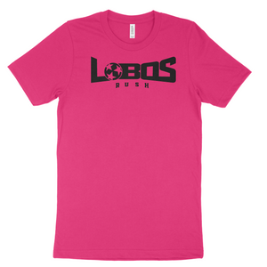 LOBOS RUSH BELLA TEE - BLACK PRINT - 10 COLOR OPTIONS