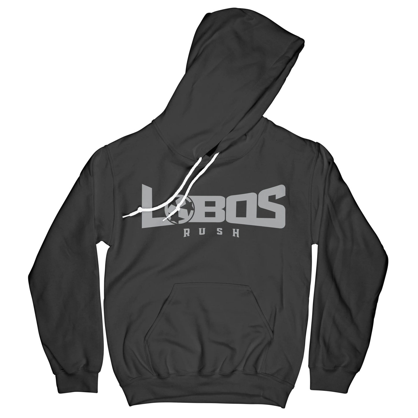 LOBOS RUSH GILDAN HOODIE - GREY PRINT - 12 COLOR OPTIONS PrinthouseOB