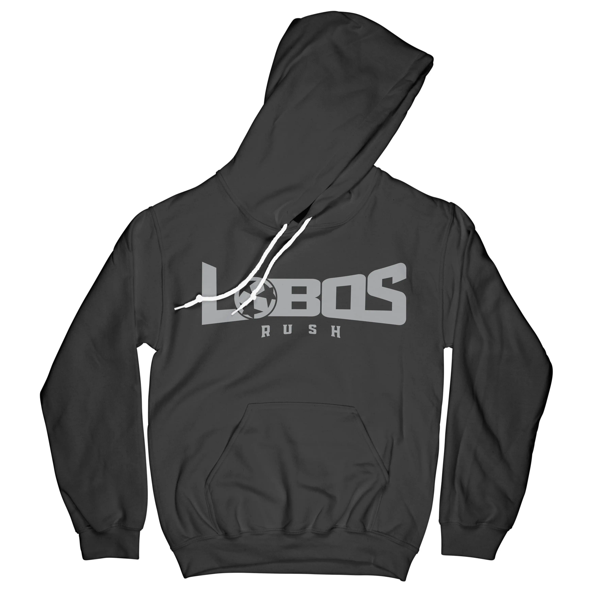 LOBOS RUSH GILDAN HOODIE - GREY PRINT - 12 COLOR OPTIONS PrinthouseOB