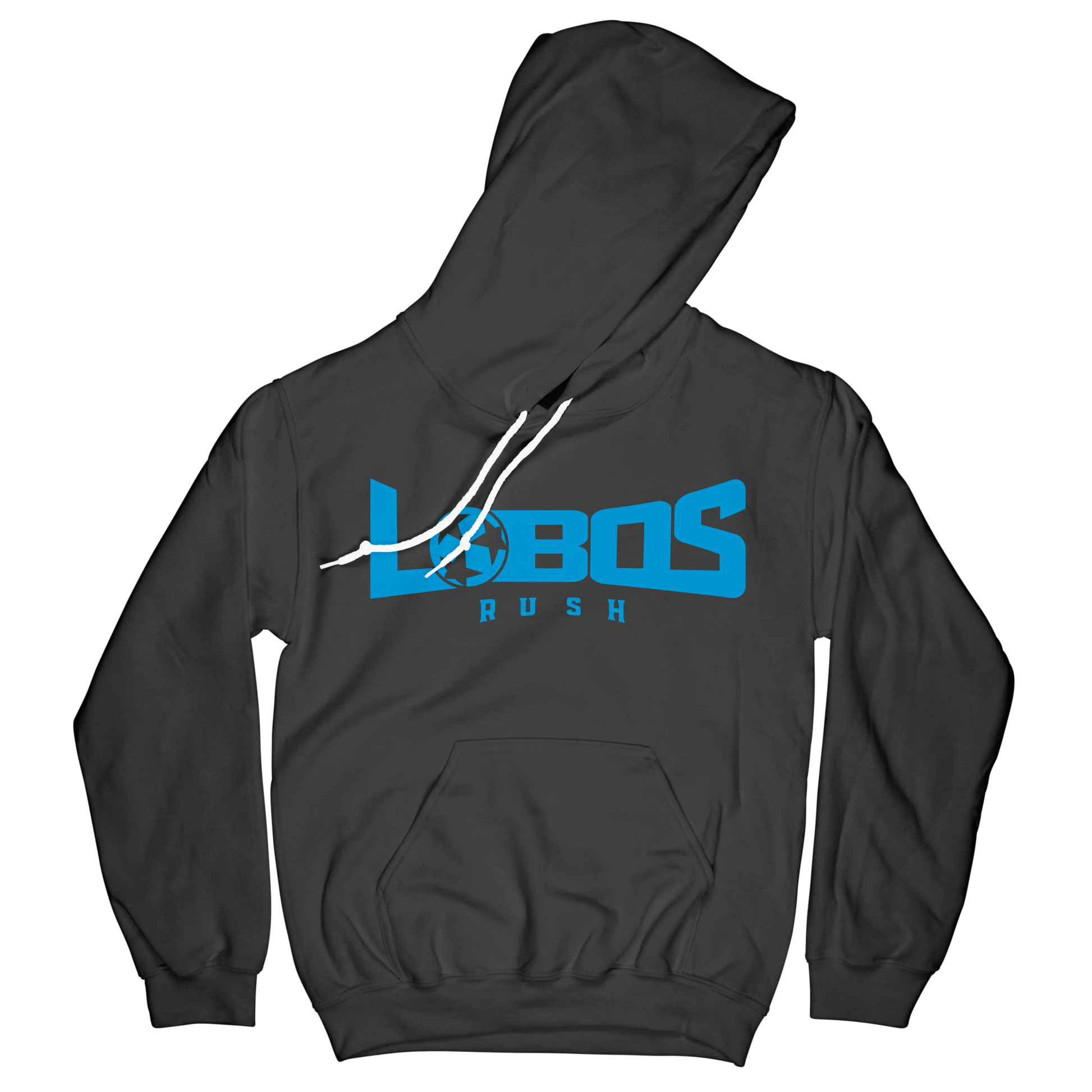 LOBOS RUSH GILDAN HOODIE - RUSH BLUE PRINT - 10 COLOR OPTIONS PrinthouseOB