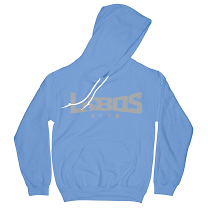 LOBOS RUSH GILDAN HOODIE - GREY PRINT - 12 COLOR OPTIONS PrinthouseOB