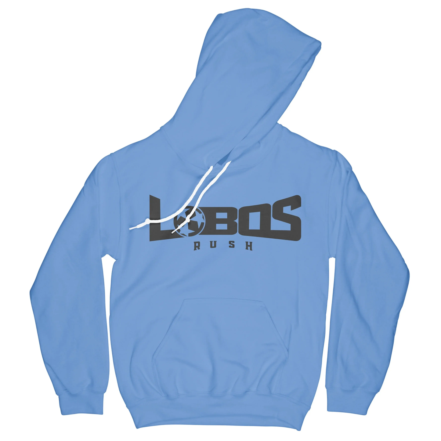 LOBOS RUSH GILDAN HOODIE - BLACK PRINT - 10 COLOR OPTIONS PrinthouseOB