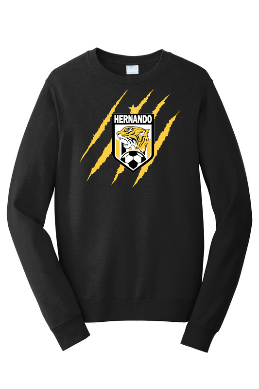 Hernando Soccer Claw - Port & Company® Fan Favorite™ Fleece Crewneck Sweatshirt - 5 Color Options (Copy) PrinthouseOB