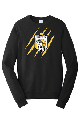 Hernando Soccer Claw - Port & Company® Fan Favorite™ Fleece Crewneck Sweatshirt - 5 Color Options (Copy)