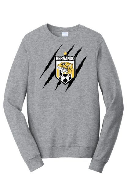 Hernando Soccer Claw - Port & Company® Fan Favorite™ Fleece Crewneck Sweatshirt - 5 Color Options (Copy) PrinthouseOB