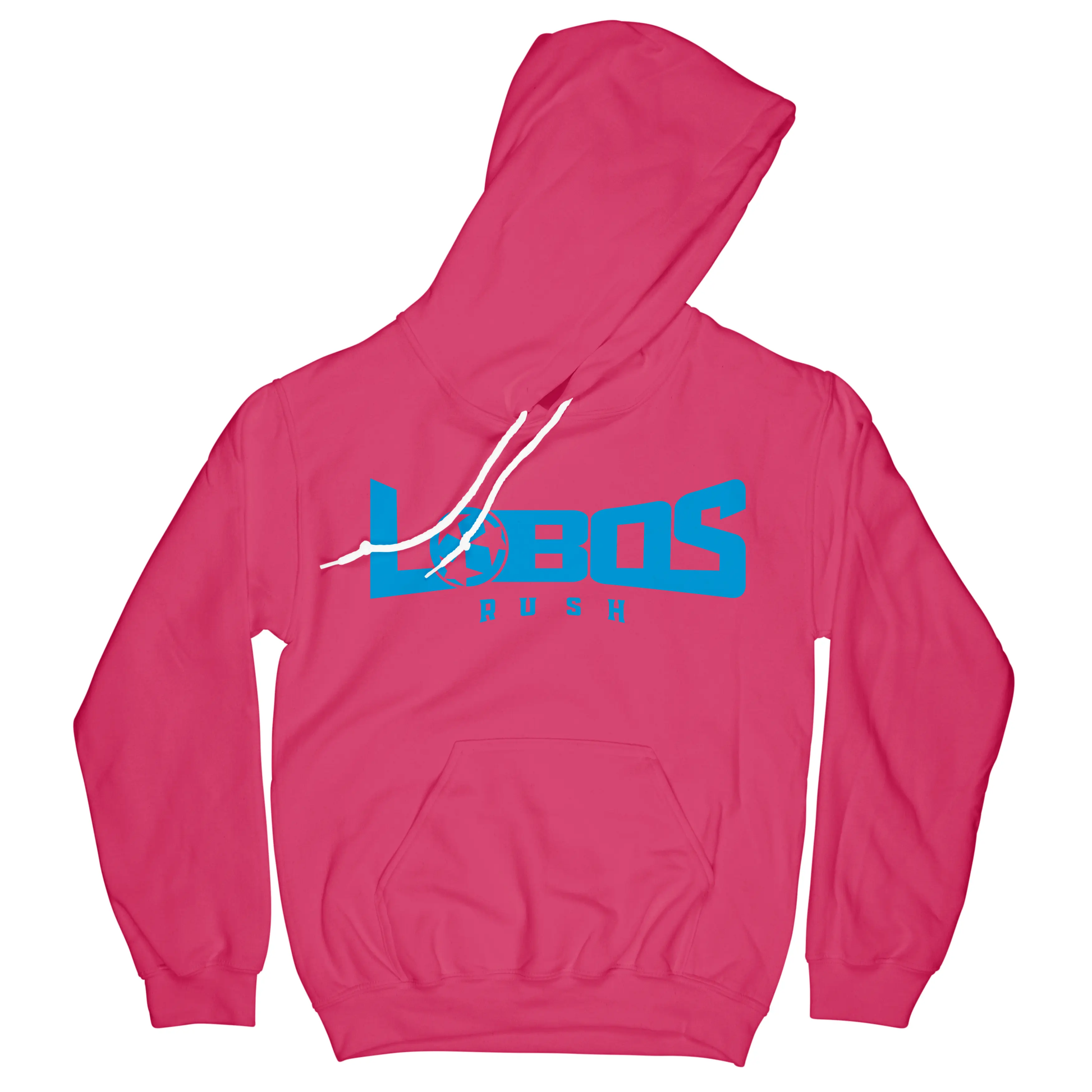 LOBOS RUSH GILDAN HOODIE - RUSH BLUE PRINT - 10 COLOR OPTIONS PrinthouseOB