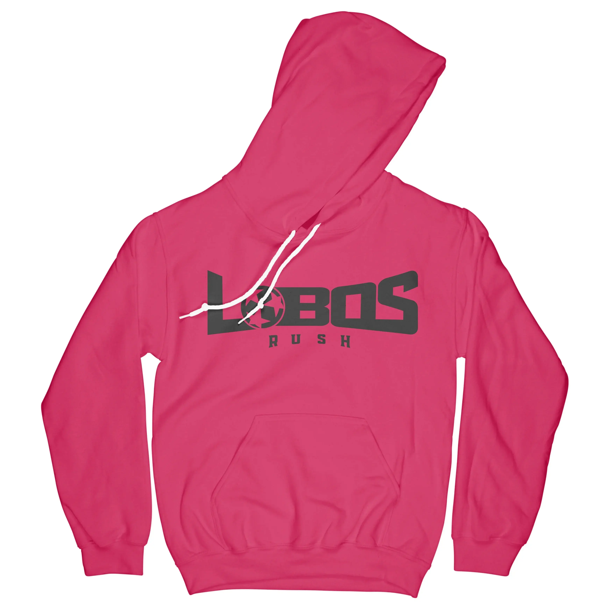 LOBOS RUSH GILDAN HOODIE - BLACK PRINT - 10 COLOR OPTIONS PrinthouseOB