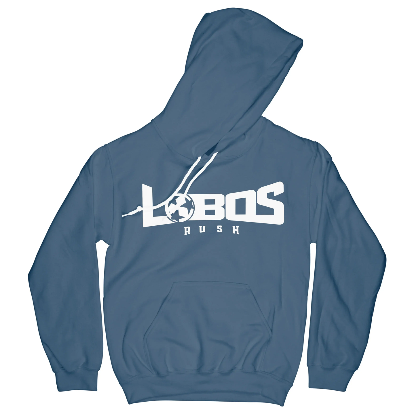 LOBOS RUSH GILDAN HOODIE - WHITE PRINT - 12 COLOR OPTIONS PrinthouseOB