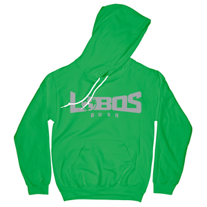 LOBOS RUSH GILDAN HOODIE - GREY PRINT - 12 COLOR OPTIONS