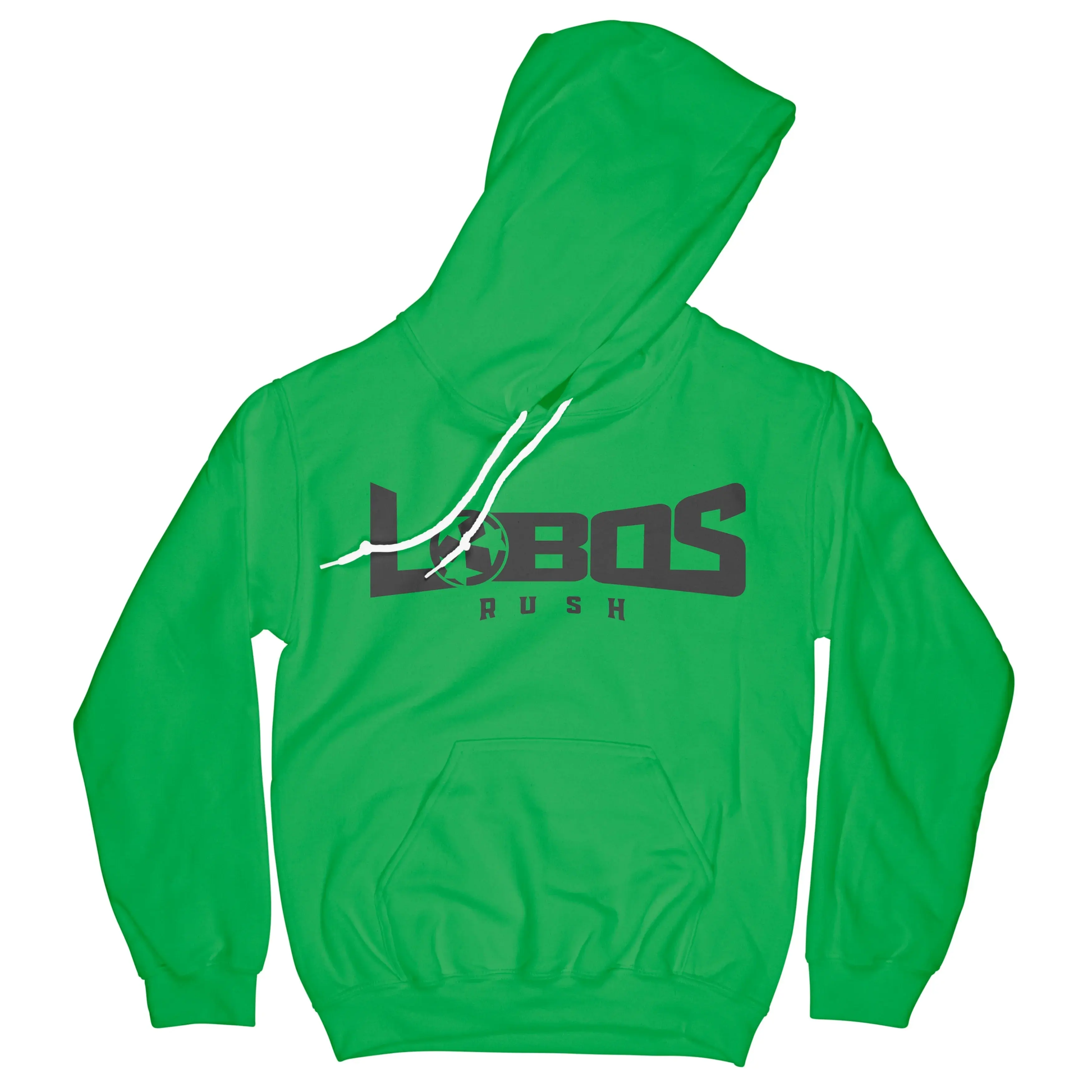 LOBOS RUSH GILDAN HOODIE - BLACK PRINT - 10 COLOR OPTIONS PrinthouseOB