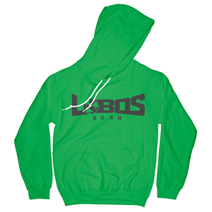 LOBOS RUSH GILDAN HOODIE - BLACK PRINT - 10 COLOR OPTIONS