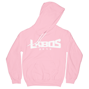 LOBOS RUSH GILDAN HOODIE - WHITE PRINT - 12 COLOR OPTIONS