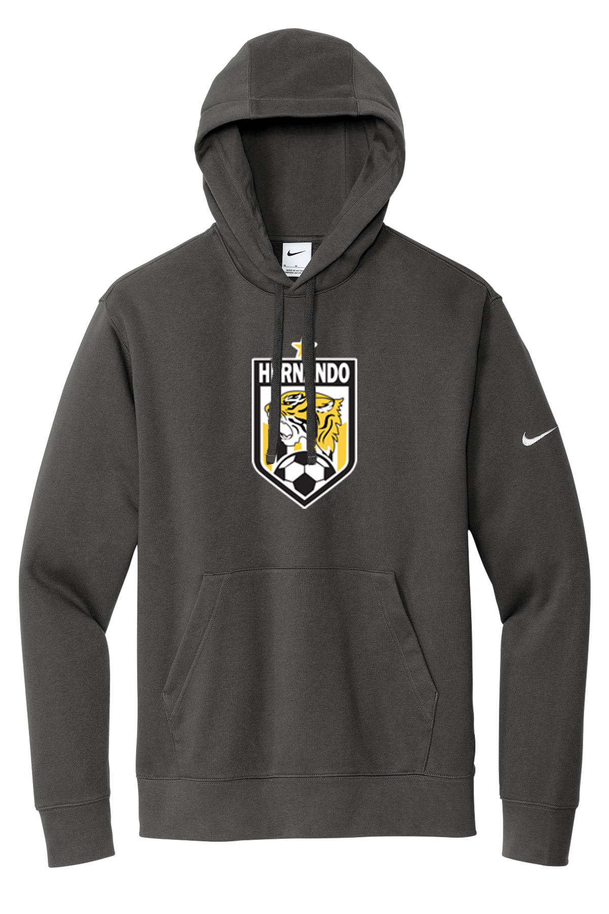 Hernando Soccer - Nike Club Fleece Sleeve Swoosh Pullover Hoodie - 4 Color Options