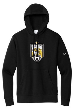 Hernando Soccer - Nike Club Fleece Sleeve Swoosh Pullover Hoodie - 4 Color Options