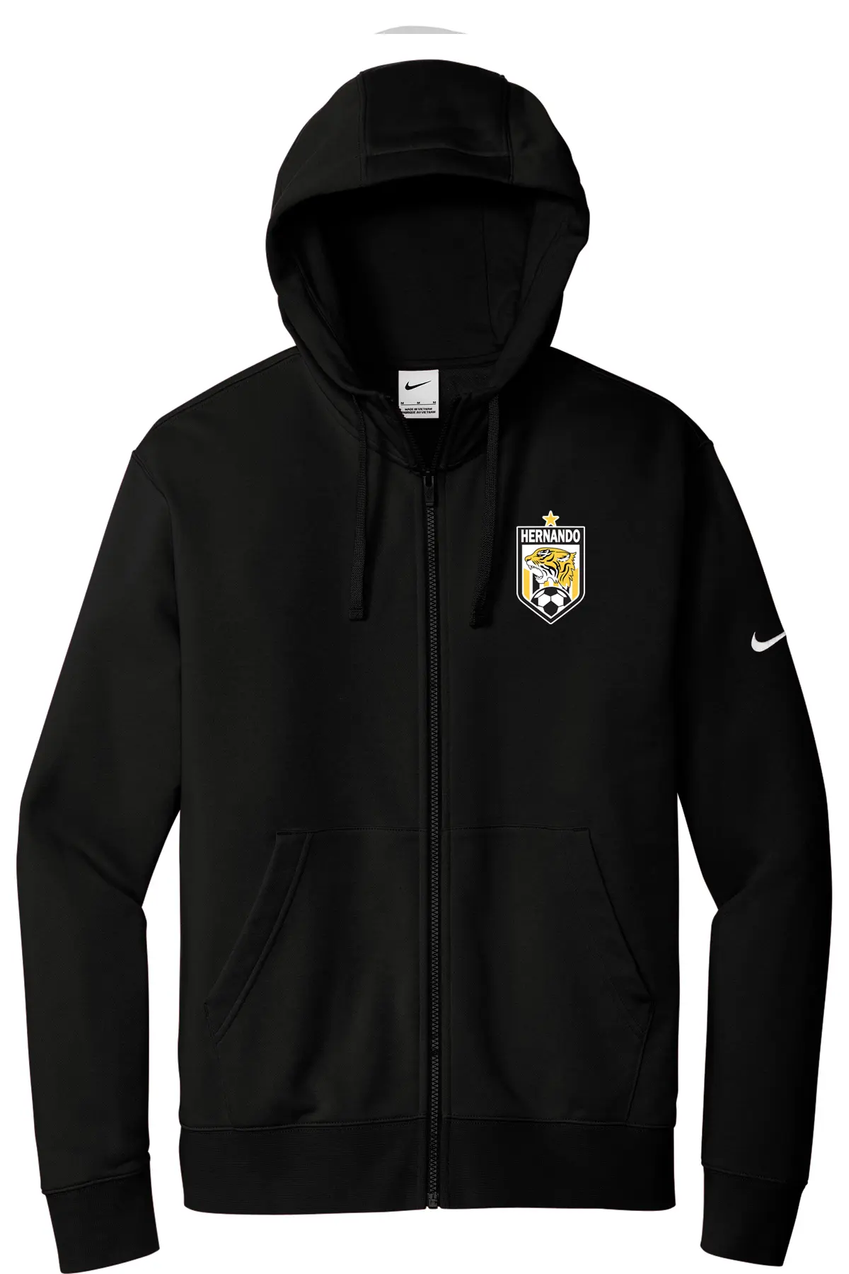 Hernando Soccer - Nike Club Fleece Sleeve Swoosh Full-Zip Hoodie PrinthouseOB
