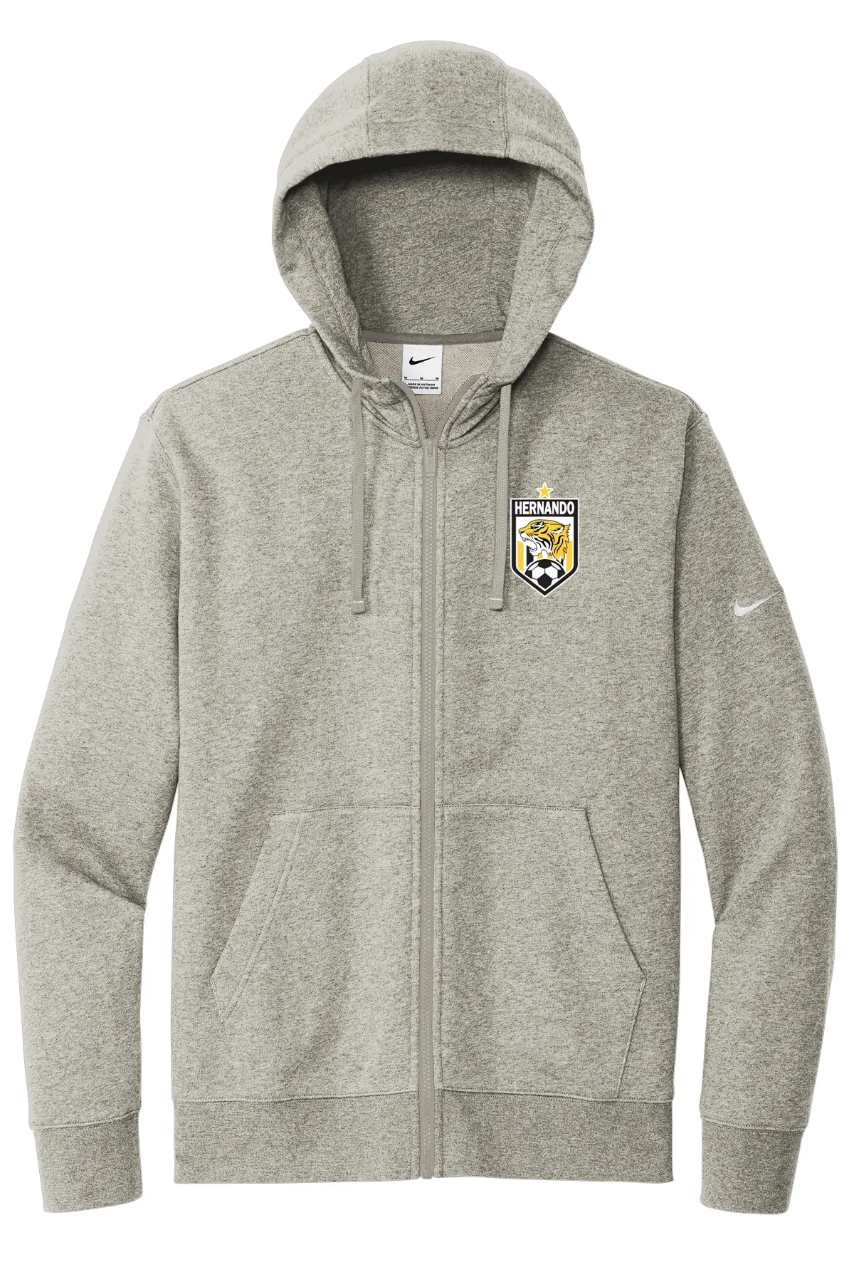 Hernando Soccer - Nike Club Fleece Sleeve Swoosh Full-Zip Hoodie PrinthouseOB