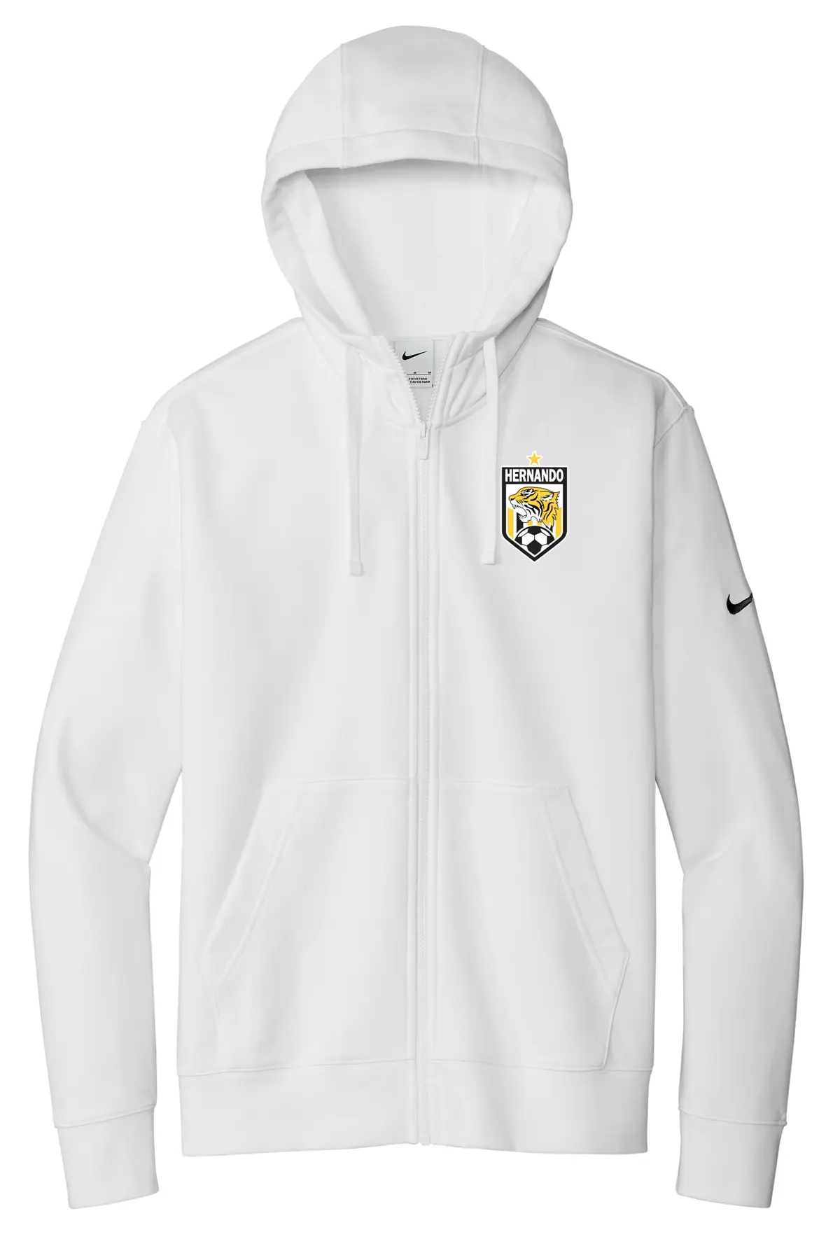 Hernando Soccer - Nike Club Fleece Sleeve Swoosh Full-Zip Hoodie PrinthouseOB