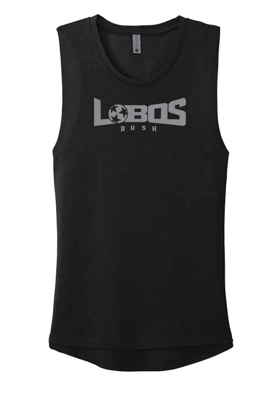 LOBOS RUSH Next Level Apparel® Women’s Festival Muscle Tank - GREY PRINT - 10 COLOR OPTIONS PrinthouseOB