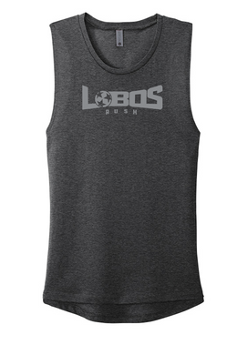 LOBOS RUSH Next Level Apparel® Women’s Festival Muscle Tank - GREY PRINT - 10 COLOR OPTIONS