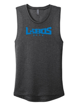 Load image into Gallery viewer, LOBOS RUSH Next Level Apparel® Women’s Festival Muscle Tank - RUSH BLUE PRINT - 10 COLOR OPTIONS