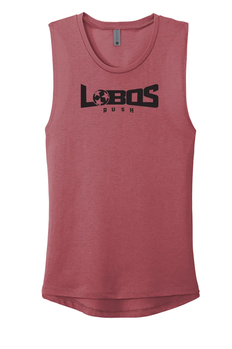 LOBOS RUSH Next Level Apparel® Women’s Festival Muscle Tank - BLACK PRINT - 9 COLOR OPTIONS PrinthouseOB