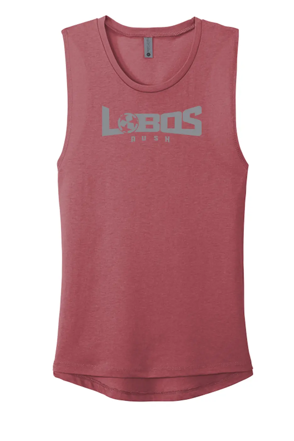 LOBOS RUSH Next Level Apparel® Women’s Festival Muscle Tank - GREY PRINT - 10 COLOR OPTIONS PrinthouseOB