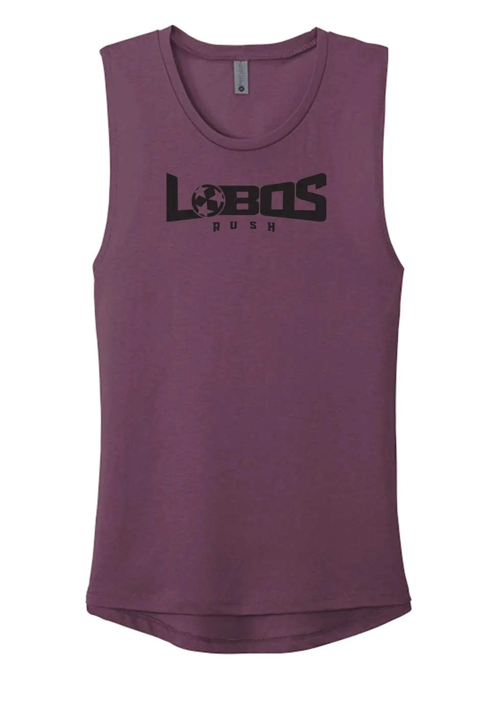 LOBOS RUSH Next Level Apparel® Women’s Festival Muscle Tank - BLACK PRINT - 9 COLOR OPTIONS PrinthouseOB