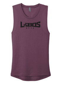 LOBOS RUSH Next Level Apparel® Women’s Festival Muscle Tank - BLACK PRINT - 9 COLOR OPTIONS