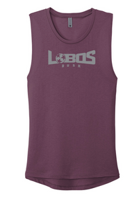 LOBOS RUSH Next Level Apparel® Women’s Festival Muscle Tank - GREY PRINT - 10 COLOR OPTIONS