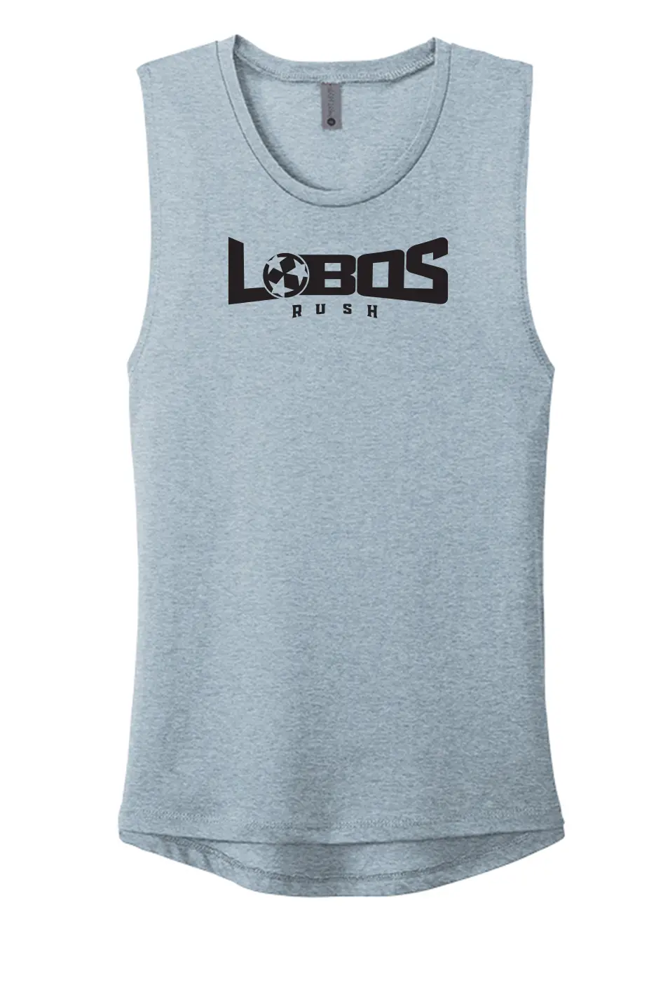 LOBOS RUSH Next Level Apparel® Women’s Festival Muscle Tank - BLACK PRINT - 9 COLOR OPTIONS PrinthouseOB