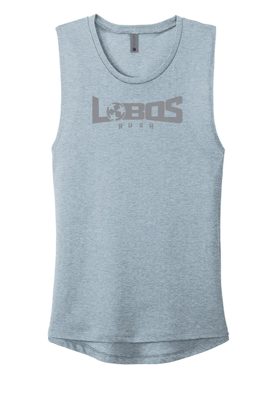 LOBOS RUSH Next Level Apparel® Women’s Festival Muscle Tank - GREY PRINT - 10 COLOR OPTIONS PrinthouseOB