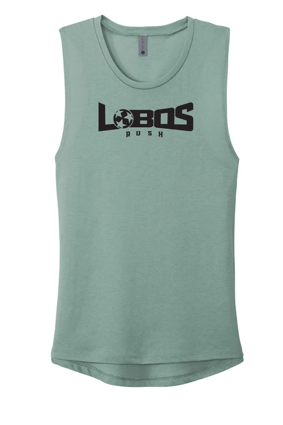 LOBOS RUSH Next Level Apparel® Women’s Festival Muscle Tank - BLACK PRINT - 9 COLOR OPTIONS PrinthouseOB