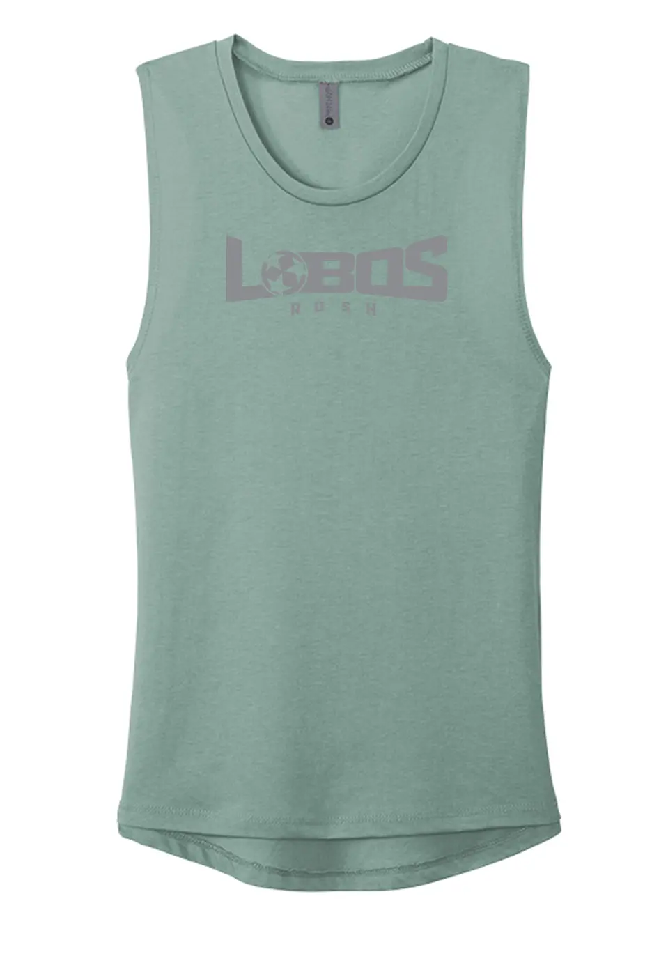 LOBOS RUSH Next Level Apparel® Women’s Festival Muscle Tank - GREY PRINT - 10 COLOR OPTIONS PrinthouseOB