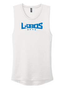 LOBOS RUSH Next Level Apparel® Women’s Festival Muscle Tank - RUSH BLUE PRINT - 10 COLOR OPTIONS