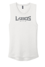 Load image into Gallery viewer, LOBOS RUSH Next Level Apparel® Women’s Festival Muscle Tank - GREY PRINT - 10 COLOR OPTIONS